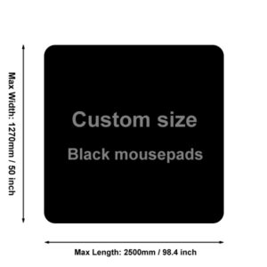Custom black mouse pads