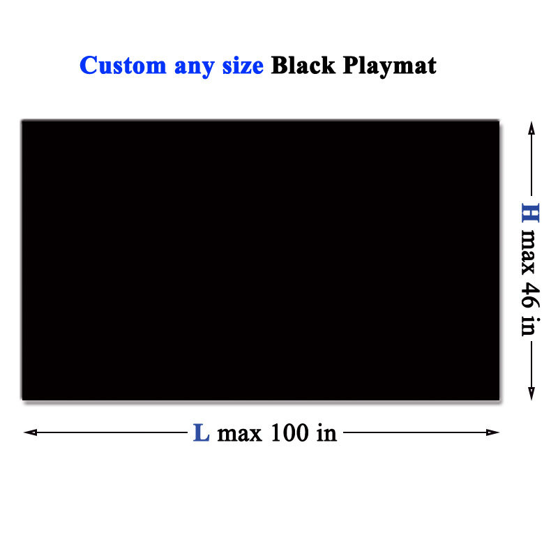 Custom black playmat