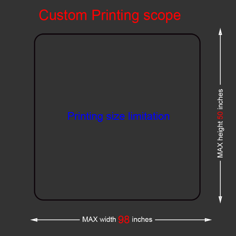 Custom printing size guide