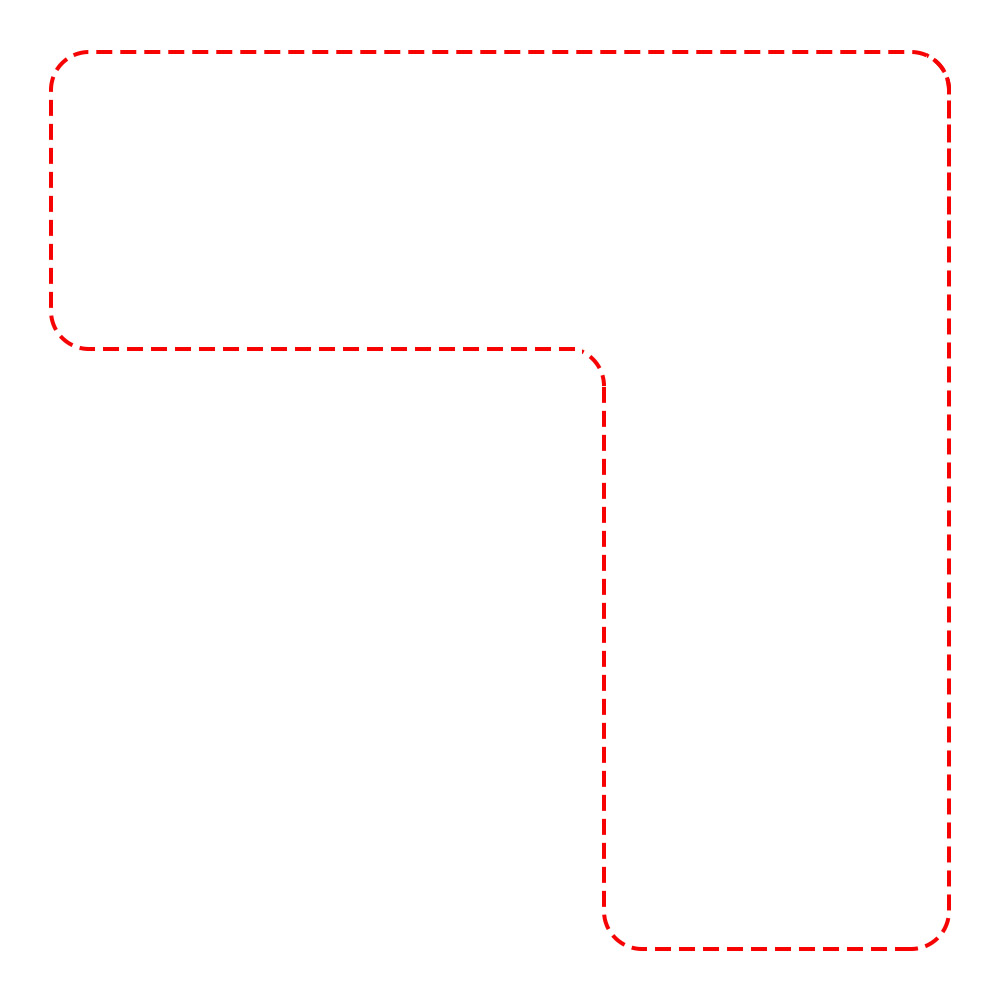 L shape mouse pad