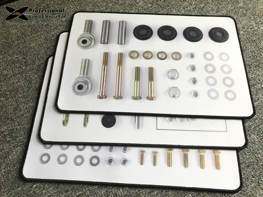 custom part counting mats