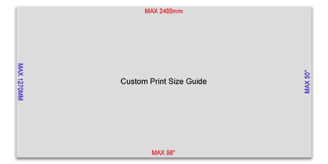 Max Custom Print Size