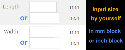 input size by yourself