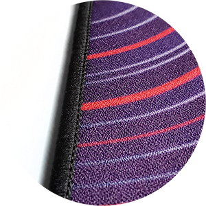 ac+ mousepad edge stitched