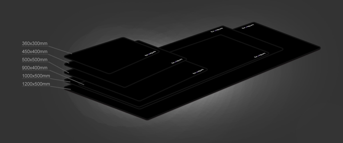 Traigun black mouse pads