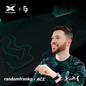 randomfrankp x X-Raypad ACEコントロール ゲーミングマウスパッド - ミッドナイトカモ